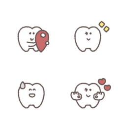 cute mini teeth friends Emoji #2
