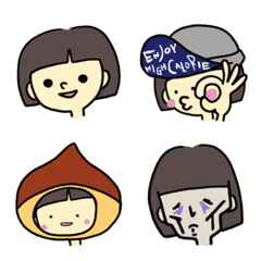 おかっぱたんの絵文字 3