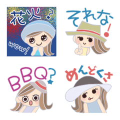 帽子のお姉さん・夏