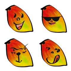 mango  (fruits Face emotion)