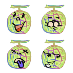 Melon (fruits Face emotion)