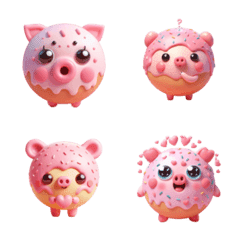 いちご味のピンクぶた