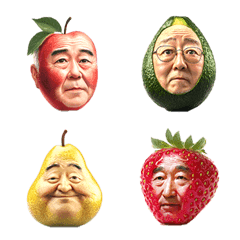 顔がある果物絵文字