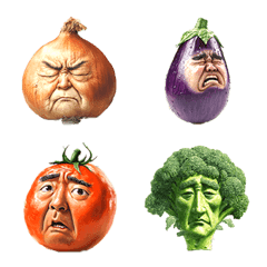 vegetables with faces Emoji