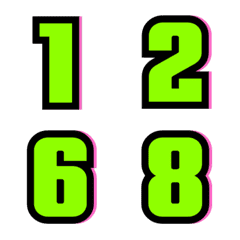 อิโมจิ ตัวเลข เงา 1