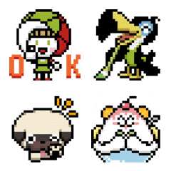 動く！ CoCoちゃん達のドット絵文字