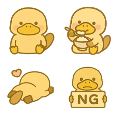 ぬいぐるみ風カモノハシの絵文字