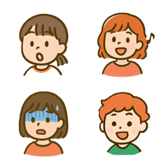 Cute Faces Emoji vol.1