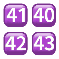 紫 毎日 40-79 数字 動く絵文字