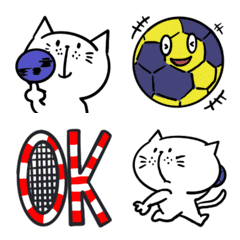 Moving handball cats emoji