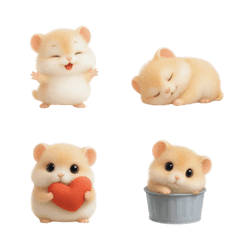 かわいい小さなハムスター