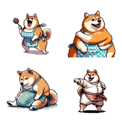 主婦な太っちょ柴犬　絵文字