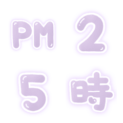 数字 & 記号 ♡ むらさき