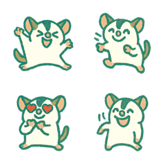 かわいいフクロモモンガ（ミントグリーン）
