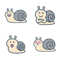 かわいいカタツムリ！（グレー）