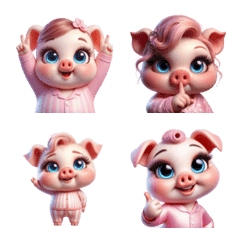 Pink Pig Emotion Series