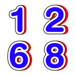 Emoji numbers shadow 15