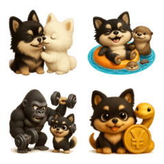 Cute 3D Pomeranian Friends (Animal)