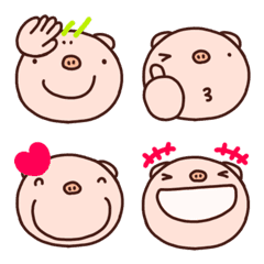 yuko's pig (reaction) Emoji