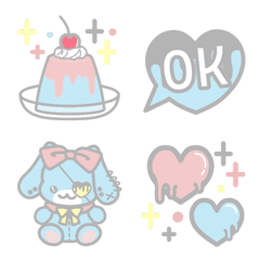 Cute Pink & Blue Emojis