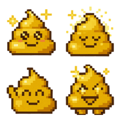 Pixel Style Lucky & Funny Stickers