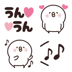 動く！トリのリアクション絵文字