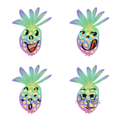pineapple (fruits Face emotion)