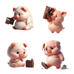 ชีวิตประจำวันสุดขี้เกียจของหมูชมพู