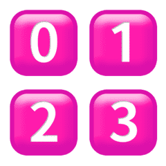 ももいろ 毎日 1-39 数字 動く絵文字