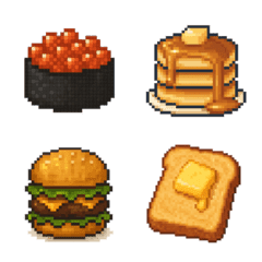 Pixel small pattern : food