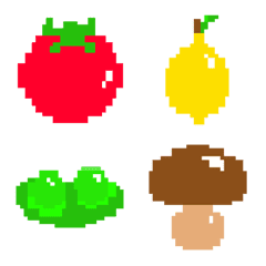 Pixel Veggies & Fruity Friends