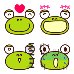 yuko's frog (reaction) Emoji