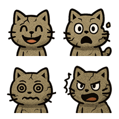 Rock Cat Emoji vol.1