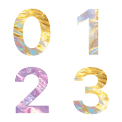 ตัวเลข 0-9 หลายแบบ