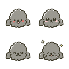 black poodle regular emoji