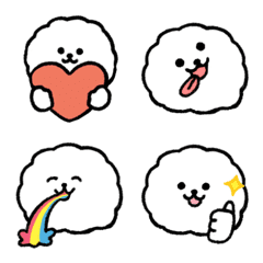 ビションフリーゼの絵文字3