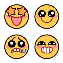 Cute Yellow Face Reaction Emojis Vol. 2