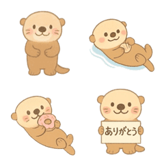 ぬいぐるみ風ラッコの絵文字