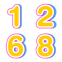 Emoji numbers shadow 26