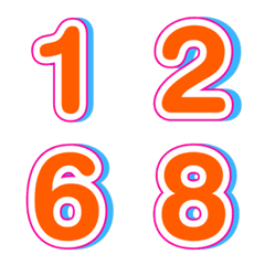 Emoji numbers shadow 27