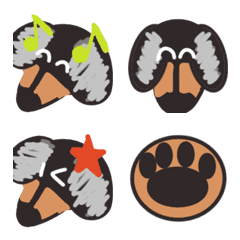 Silver dapple Dachshund Emoji ver1