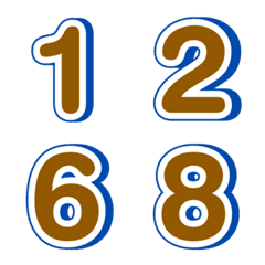 อิโมจิ ตัวเลข เงา 32