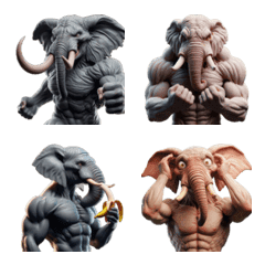 Muscular Elephant Is Acting Cute Online