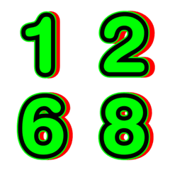Emoji numbers shadow 29
