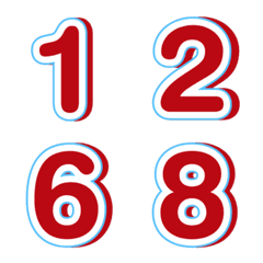 อิโมจิ ตัวเลข เงา 33