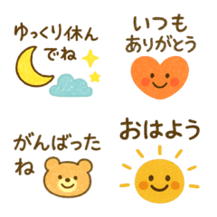 Sweet and soft crayon style