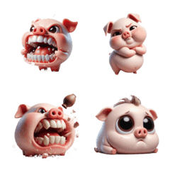 Pink Pigs Face Says It All