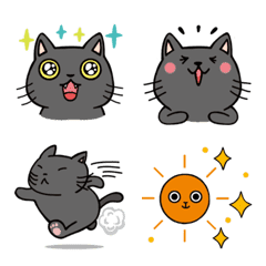 My One and Only Cat :  Black cat Emoji