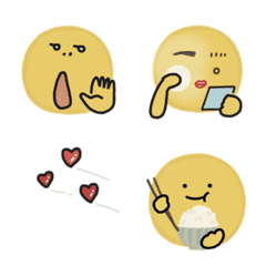 simple emoji [ yellow face ]