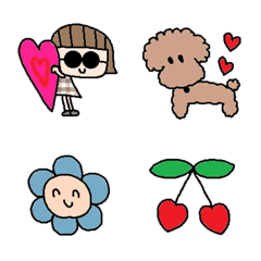 nenerin色んな絵文字セット1089可愛い